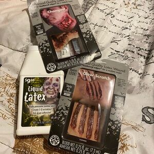 Halloween or cosplay latex makeup